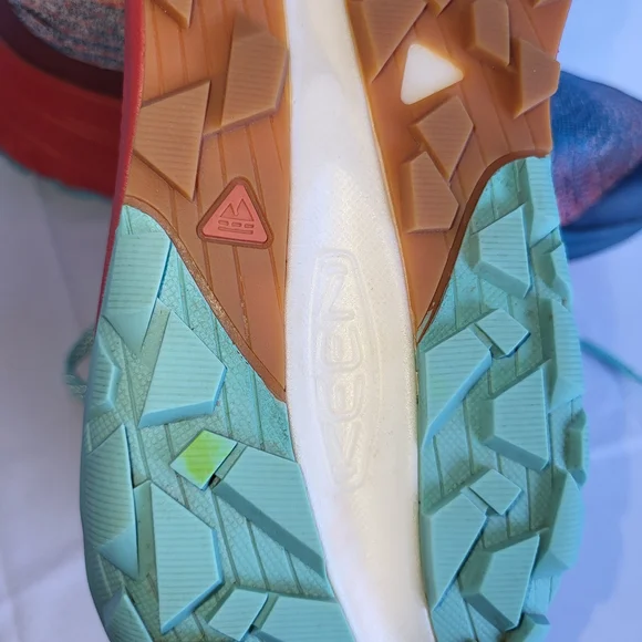 Keen Kids Multicolor Knit Sneaker with Teal Laces - Picture 4 of 6